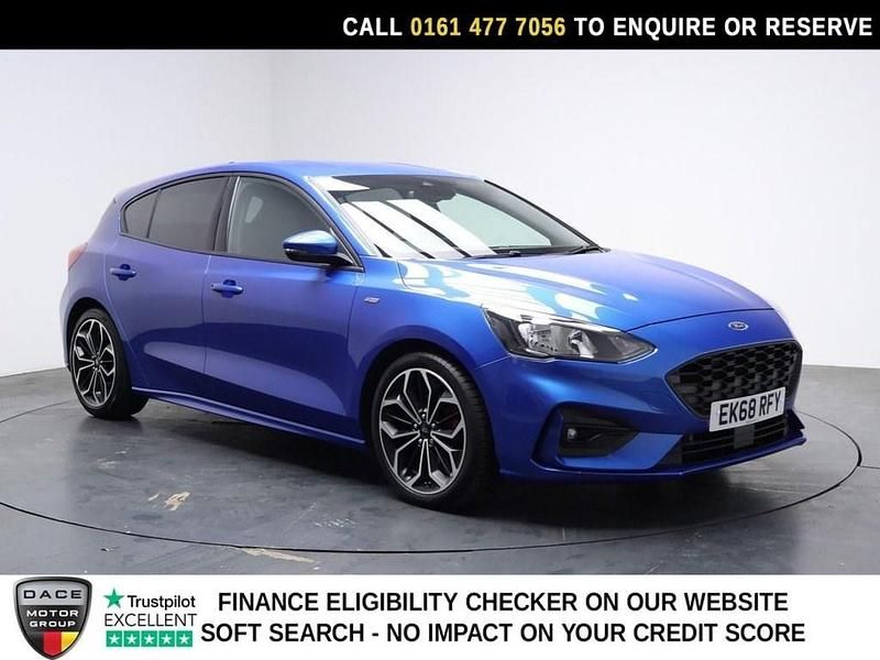 Used Ford Focus ST-Line X 182 HP (133 kW) 2018 Blue Hatchback