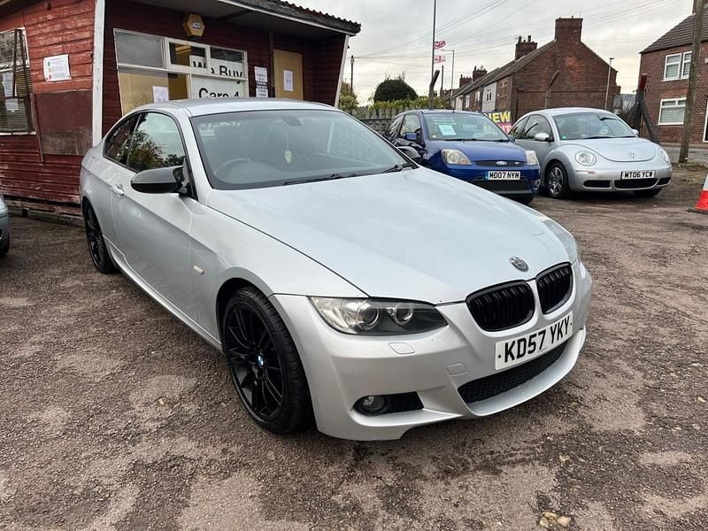 Silver Used 2007 BMW 320 M Sport Coupe | £2,595 (Fair price) - Image 1/4