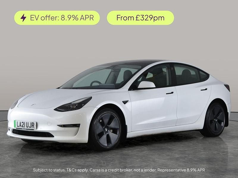 White Used 2021 Tesla Model 3 Long Range AWD Sedan | £18,965 (Good price) - Image 1/2