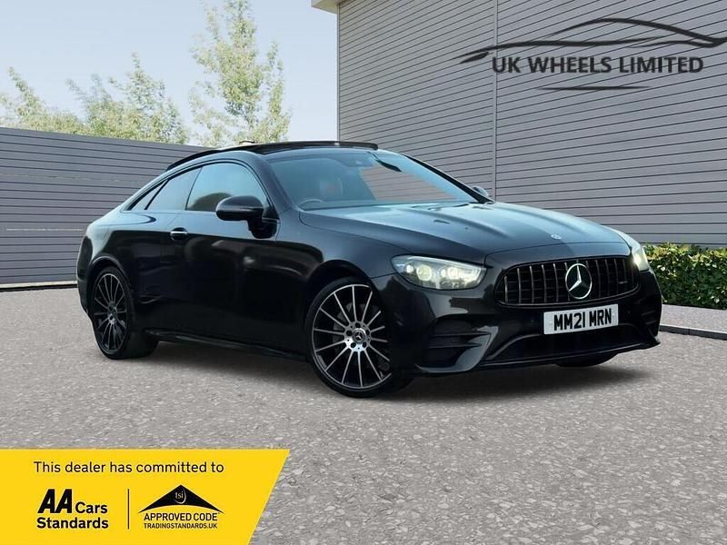 Used Mercedes E220 AMG line 194 HP (142 kW) 2021 Black Coupe
