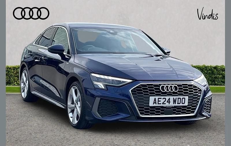 Used Audi A3 S-Line 147 HP (108 kW) 2024 Blue Sedan