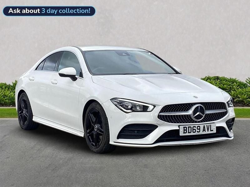 White Used 2019 Mercedes CLA200 AMG line Coupe | £17,237 (Fair price) - Image 1/4