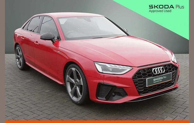 Used Audi A4 Black Edition 161 HP (118 kW) 2020 Red Sedan