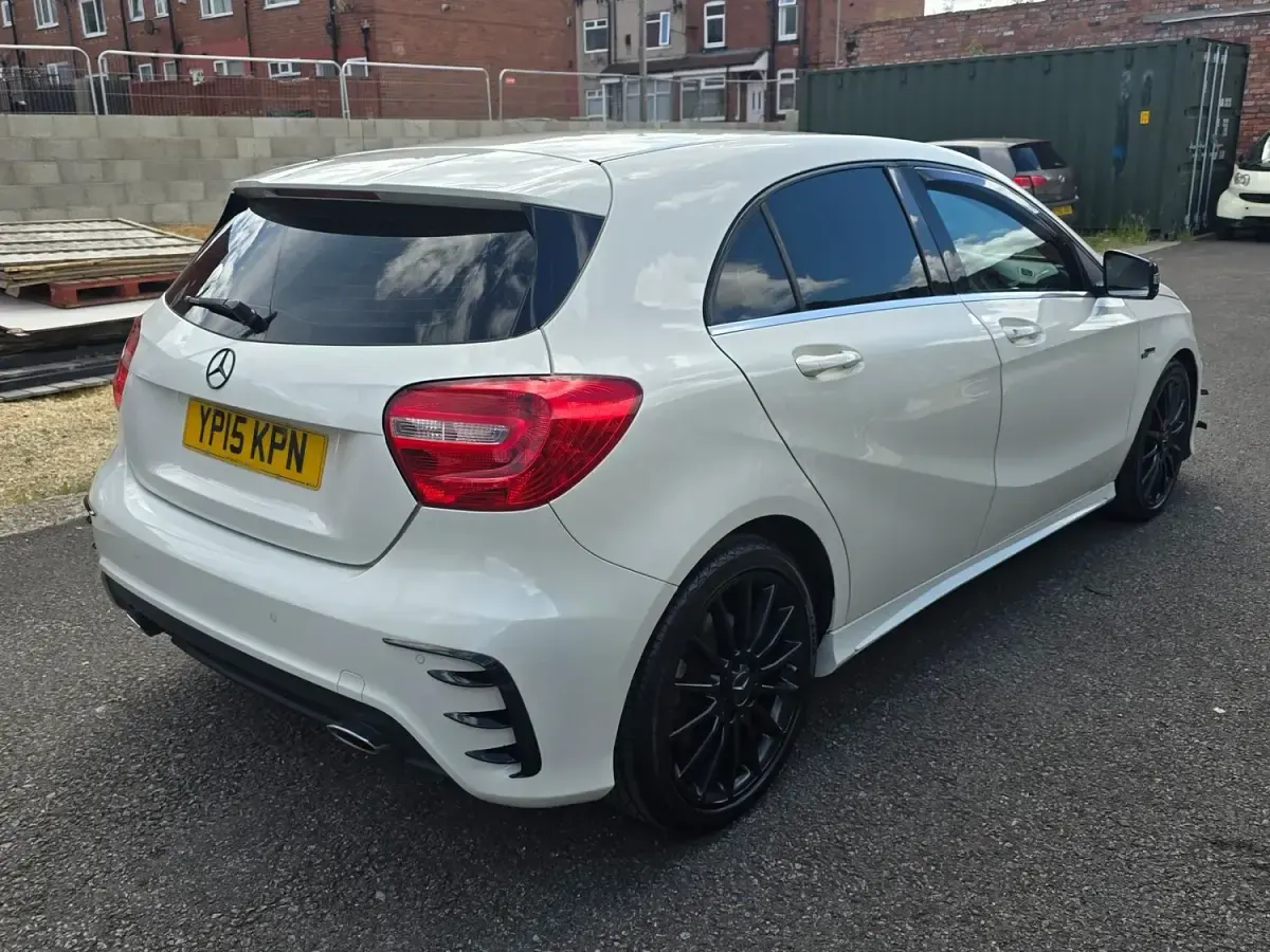 Used Mercedes A220 AMG 170 HP (125 kW) 2015 White Hatchback