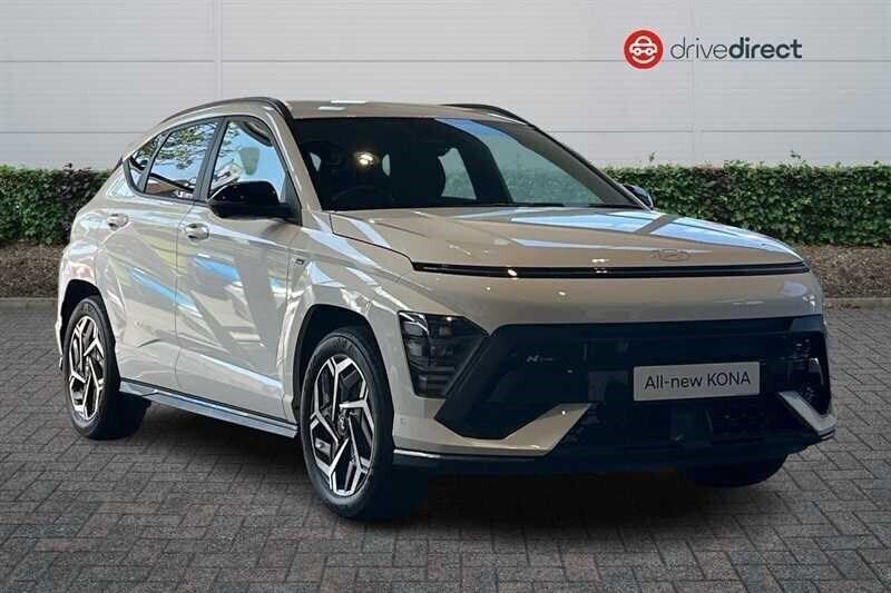 Special solid atlas white New 2025 Hyundai Kona N Line SUV | £30,600 (Good price) - Image 1/4