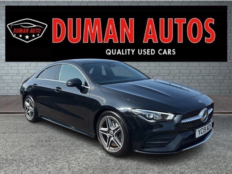 Black Used 2019 Mercedes CLA200 AMG line Coupe | £15,995 (A bit pricey) - Image 1/4