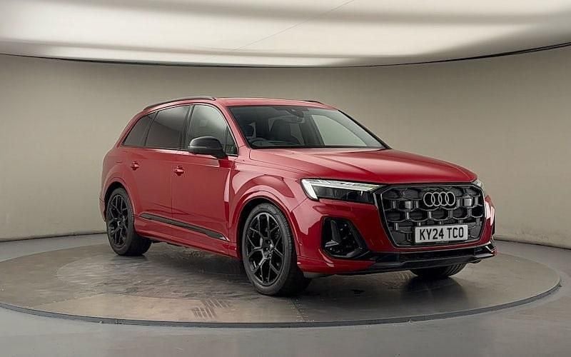 Chili red metallic Used 2024 Audi Q7 Comfort SUV | £64,000 (Expensive) - Image 1/4