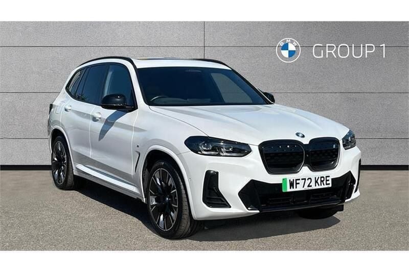 White Used 2022 BMW iX3 M Sport SUV | £34,095 (A bit pricey) - Image 1/4
