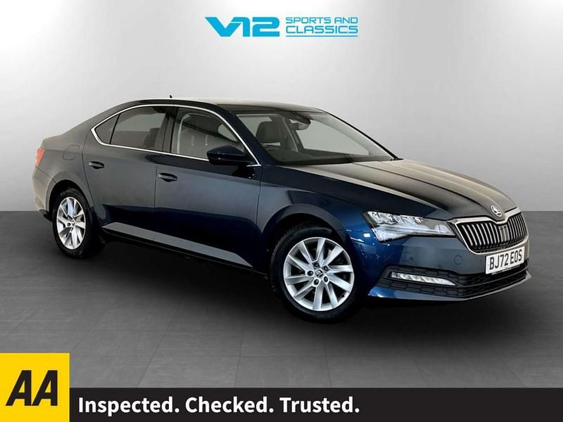 Used Skoda Superb SE Technology 150 HP (110 kW) 2023 Blue Hatchback