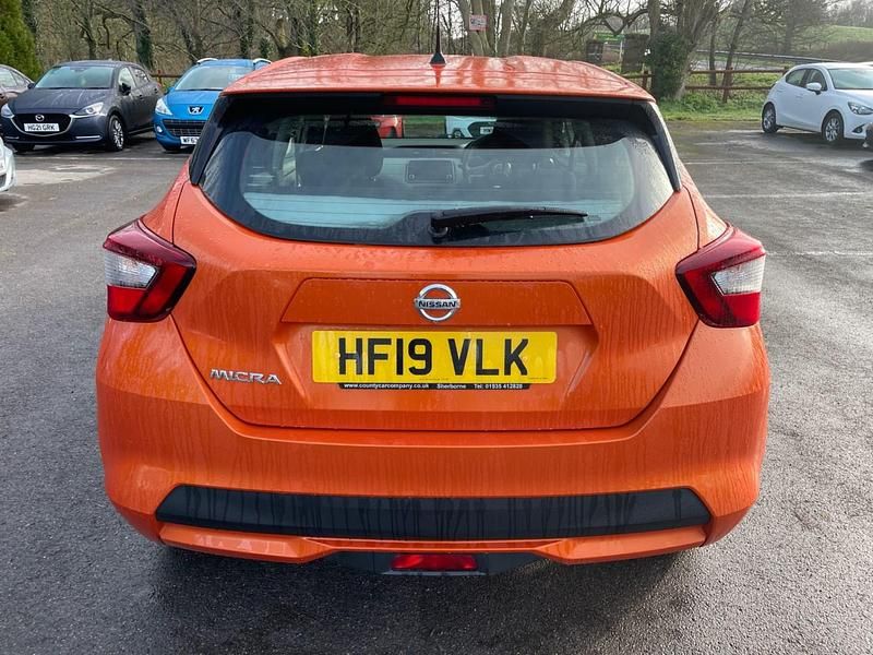 Used Nissan Micra Acenta 2019 Orange Hatchback