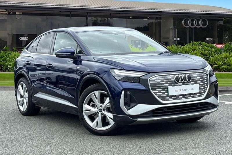 Blue Used 2023 Audi Q4 Sportback e-tron S-Line SUV | £30,950 - Image 1/4