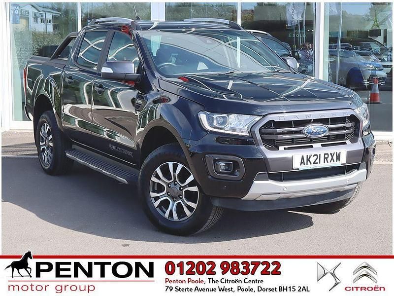 Black Used 2021 Ford Ranger Wildtrack Pickup | £19,990 (Good price) - Image 1/4