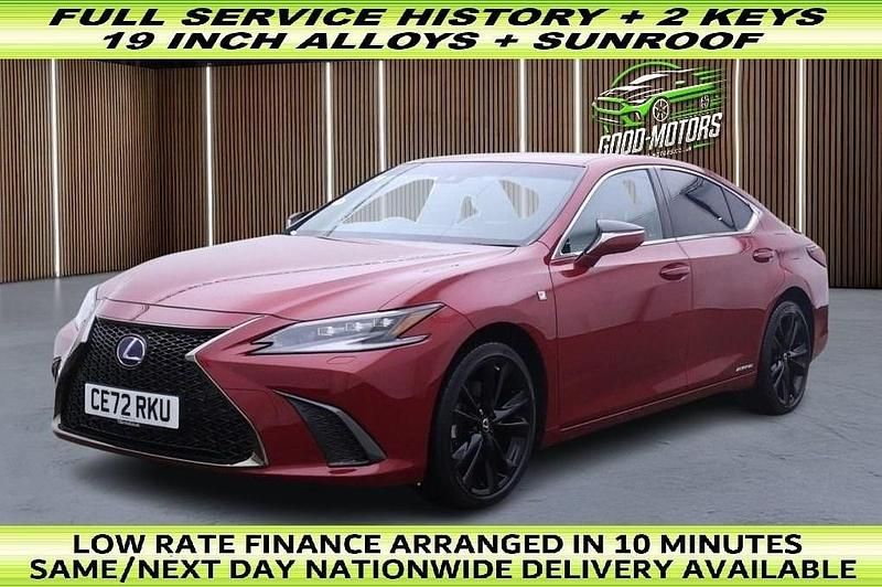 Red Used 2022 Lexus ES300H Sport Line Sedan | £27,777 (Fair price) - Image 1/2