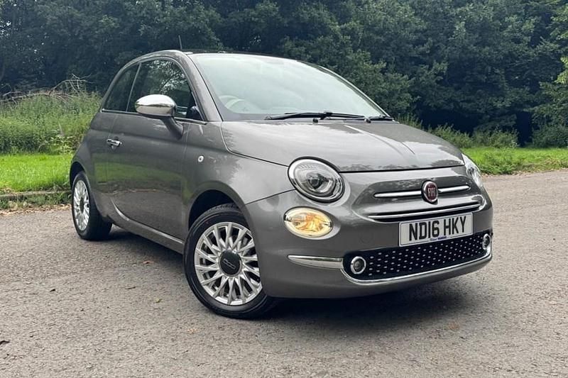 Grey Used 2016 Fiat 500 Lounge Hatchback | £5,895 (Fair price) - Image 1/1