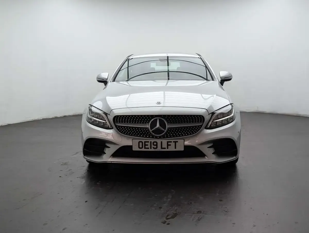 Used Mercedes C200 AMG line 184 HP (135 kW) 2019 Silver Coupe