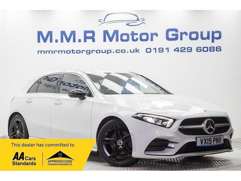 Used Mercedes A200 AMG Line Premium 150 HP (110 kW) 2019 White Hatchback