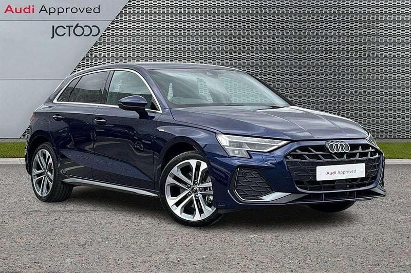 Blue Used 2025 Audi A3 e-tron S-Line Hatchback | £29,261 (A bit pricey) - Image 1/4