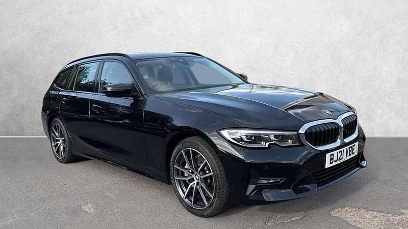 Black Used 2021 BMW 330e Sport Line Estate | £17,699 (Super price) - Image 1/4