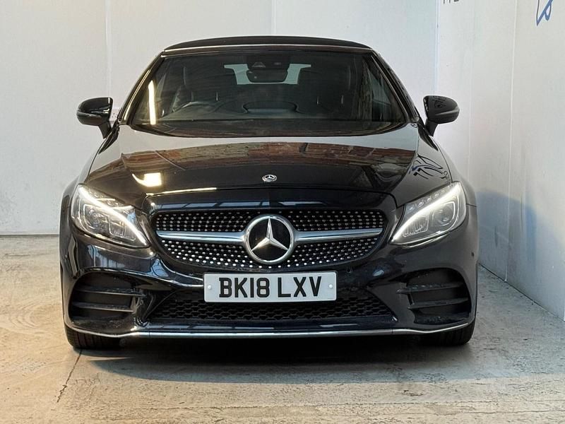 Used Mercedes C200 AMG line 2018 Black Cabriolet