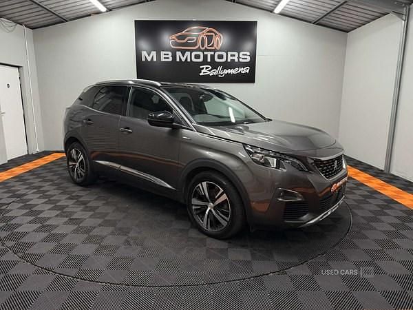 Grey Used 2018 Peugeot 3008 GT-line Hatchback | £11,995 (Fair price) - Image 1/4