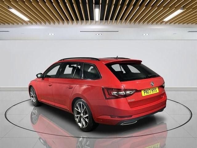 Used Skoda Superb SportLine 150 HP (110 kW) 2017 Red Estate
