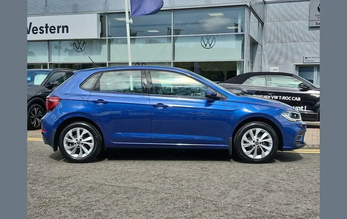 Used VW Polo Style 95 HP (69 kW) 2023 Blue Hatchback