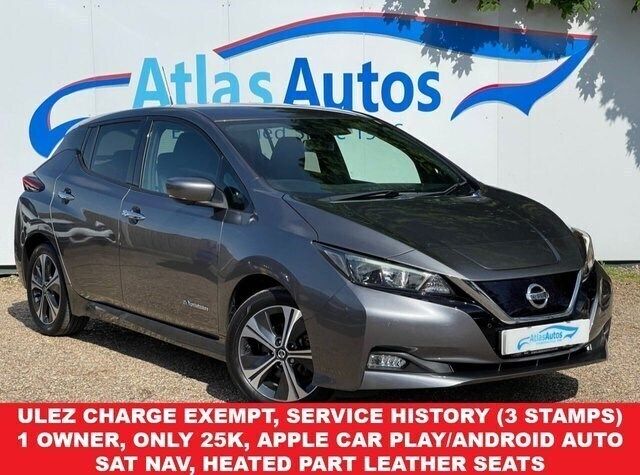 Grey Used 2019 Nissan Leaf N-Connecta Hatchback | £10,750 (A bit pricey) - Image 1/4