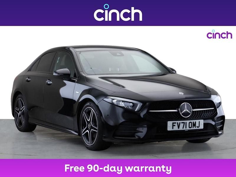Black Used 2021 Mercedes A180 AMG Line Premium Sedan | £19,499 (Fair price) - Image 1/3
