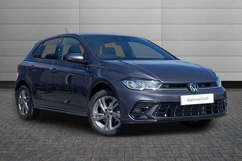 Used VW Polo R-line 115 HP (84 kW) 2025 Smokey grey with black roof Hatchback