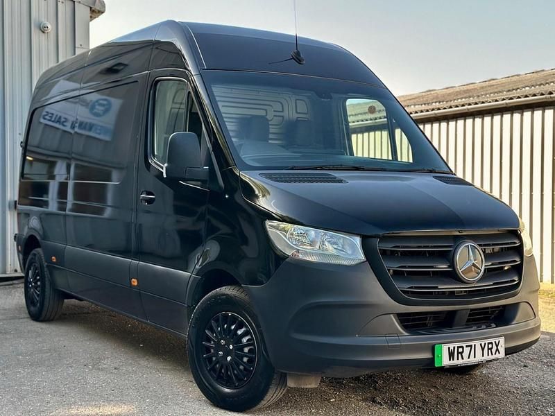 Begagnad Mercedes E-Sprinter Progressive 85 kW (116 HK) 2021 Svart Van