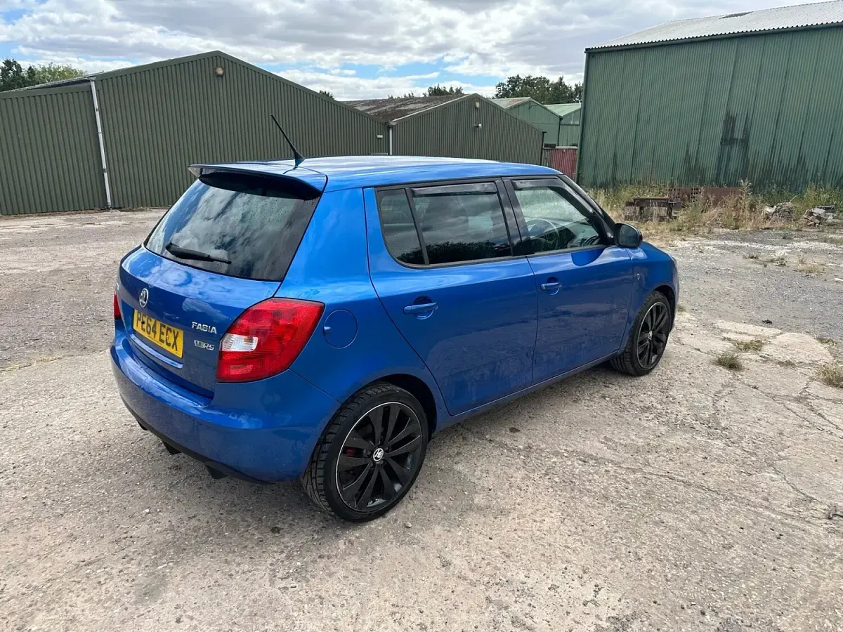 Used Skoda Fabia vRS 180 HP (132 kW) 2014 Blue Hatchback