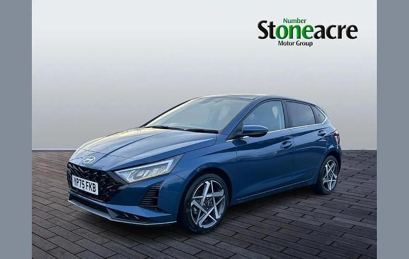 New Hyundai i20 Premium 99 HP (72 kW) 2025 Blue Hatchback