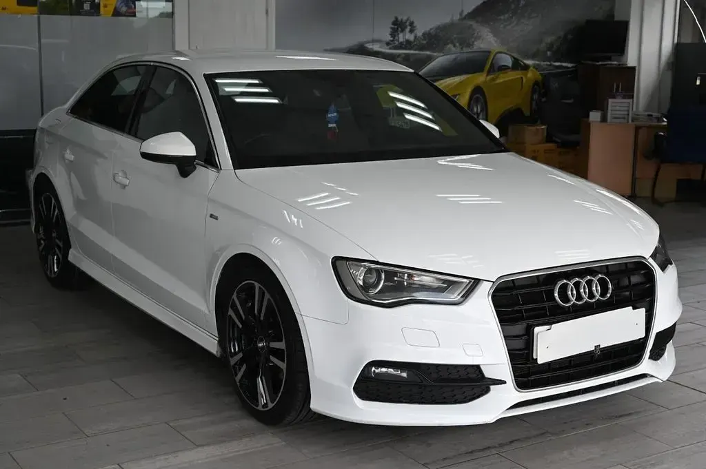 Used Audi A3 S-Line 150 HP (110 kW) 2016 White Sedan