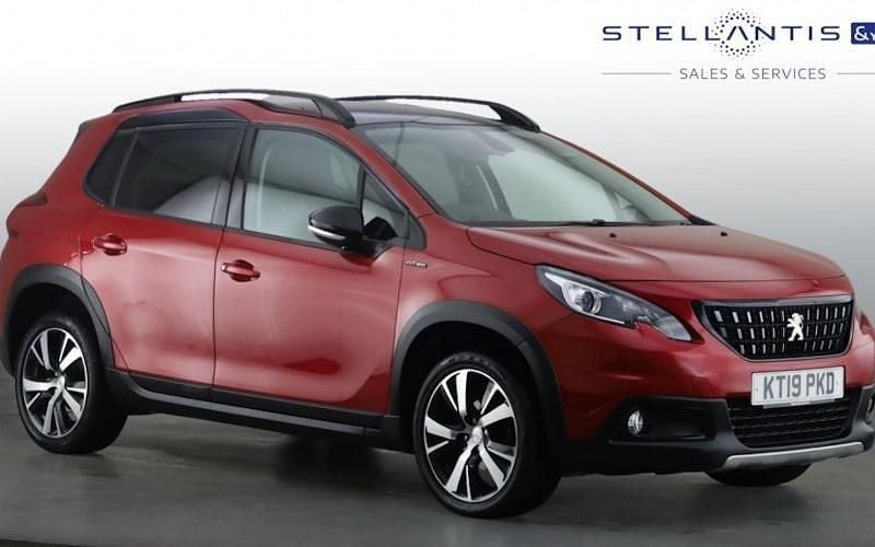 Red Used 2019 Peugeot 2008 GT-line SUV | £9,270 (Good price) - Image 1/4