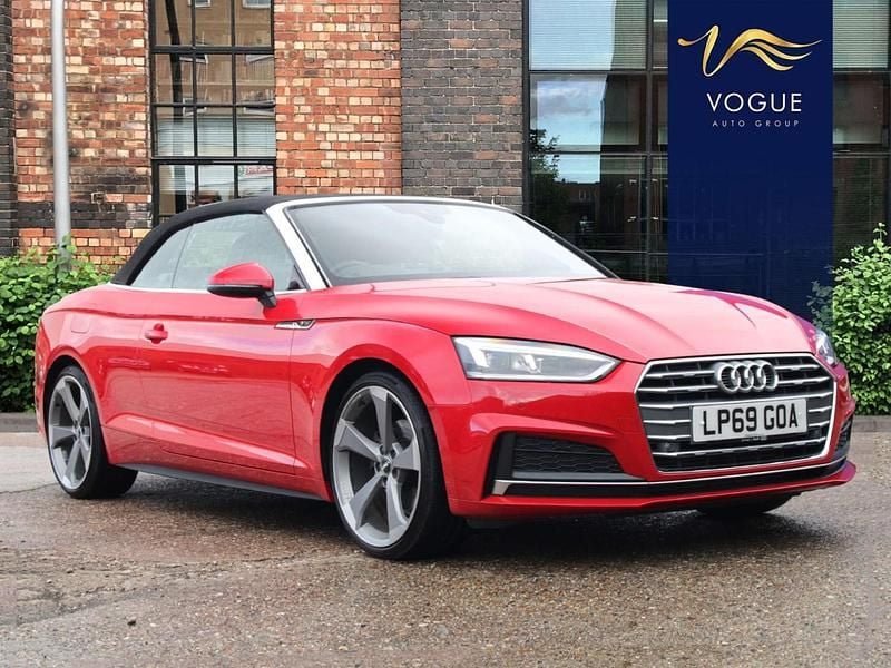 Used Audi A5 Cabriolet S-Line 190 HP (139 kW) 2019 Red Cabriolet
