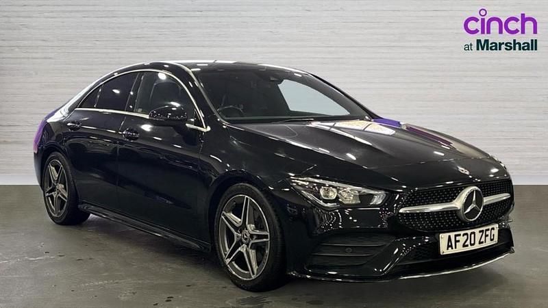 Black Used 2020 Mercedes CLA180 AMG line Sedan | £17,800 (Good price) - Image 1/4