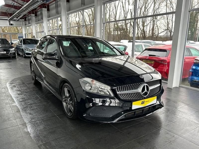 Used Mercedes A200 AMG line 136 HP (100 kW) 2017 Black Hatchback