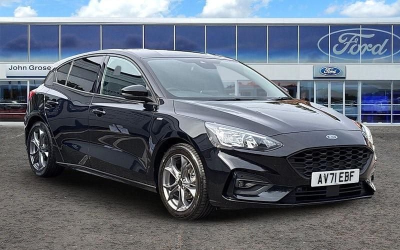 Black Used 2021 Ford Focus ST-Line Hatchback | £12,195 (Good price) - Image 1/3