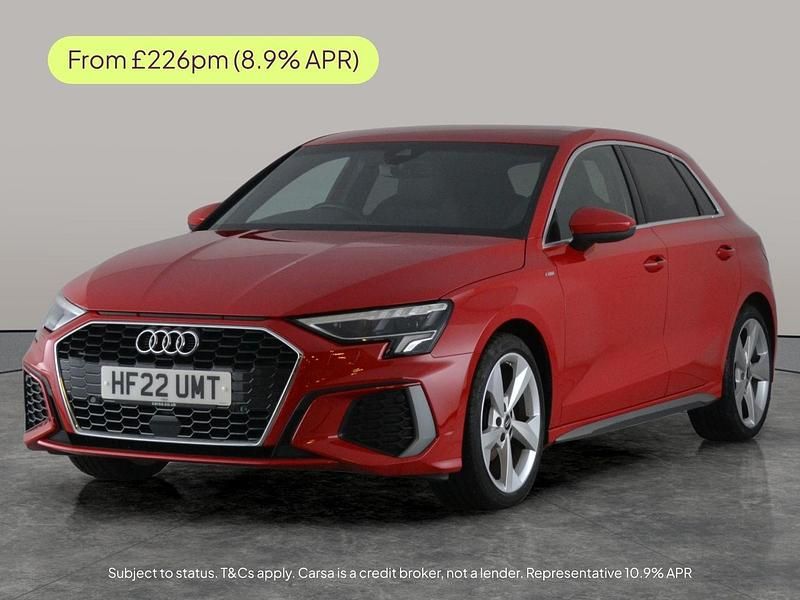 Used Audi A3 Sportback S-Line 150 HP (110 kW) 2022 Red Hatchback