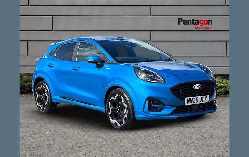 Blue Used 2025 Ford Puma Gen-E ST-Line X SUV | £23,295 (Expensive) - Image 1/4