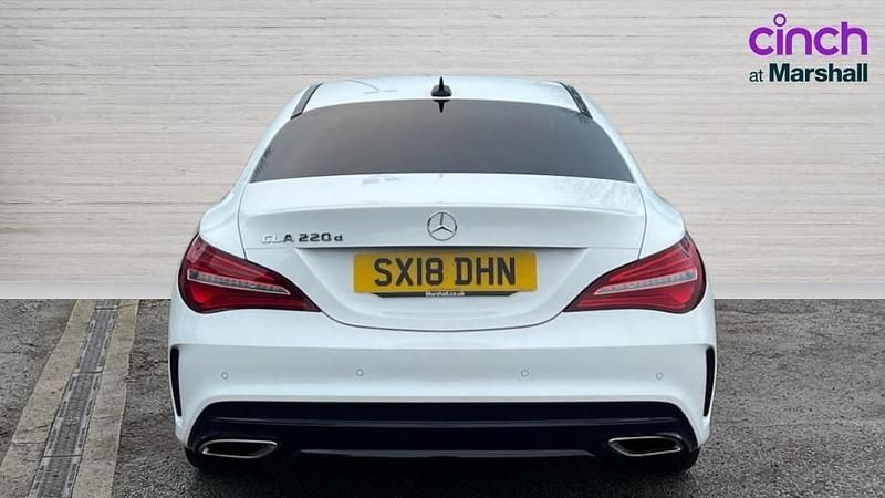 Used Mercedes CLA220 AMG line 177 HP (130 kW) 2018 White Sedan