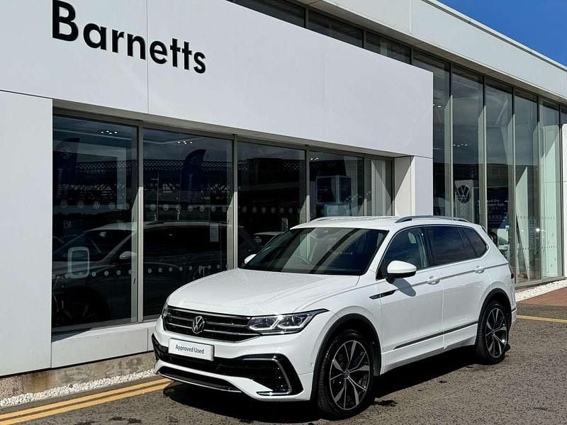 White Used 2022 VW Tiguan Allspace R-line SUV | £28,999 (Fair price) - Image 1/4