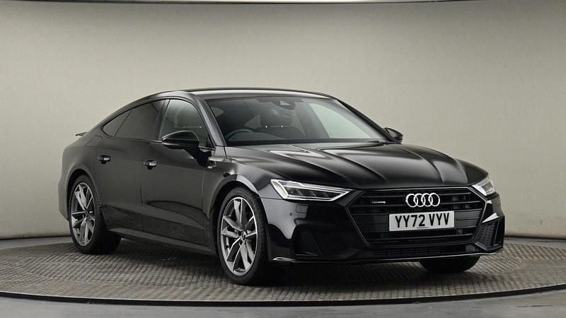 Mythos black metallic Used 2023 Audi A7 Sportback Black Edition Hatchback | £35,900 (Fair price) - Image 1/4