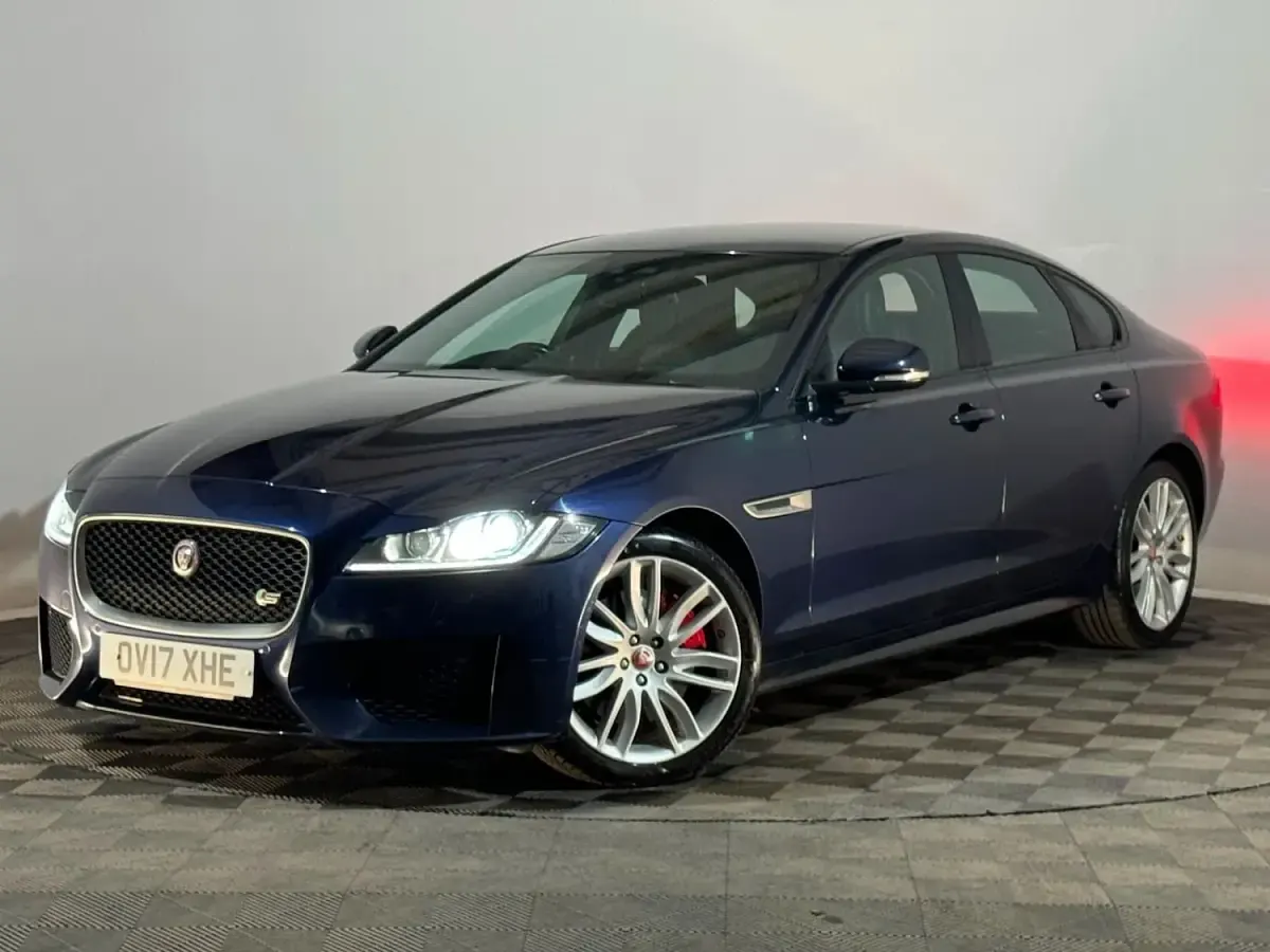 Used Jaguar XF S 300 HP (220 kW) 2017 Blue Sedan