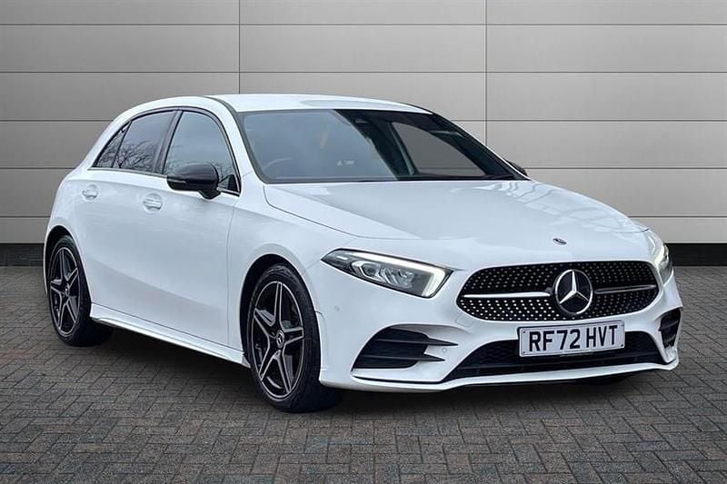 Used Mercedes A180 AMG Line Premium 136 HP (100 kW) 2023 Polar white Hatchback