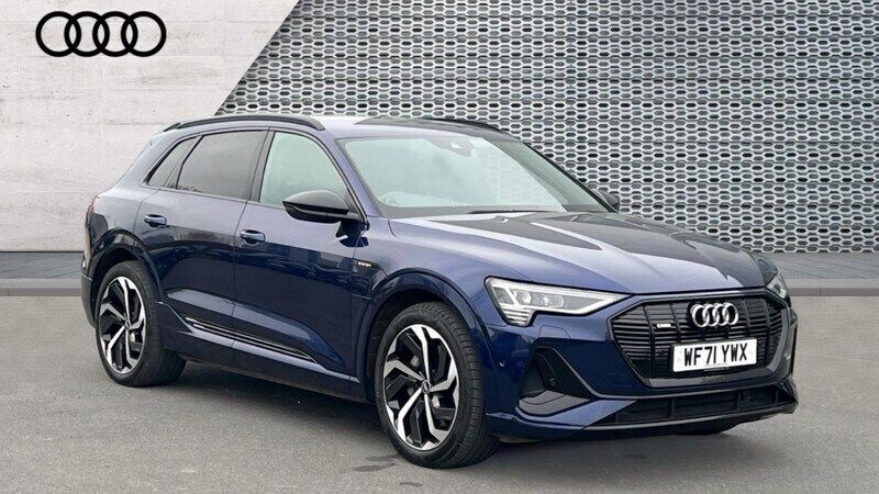 Blue Used 2021 Audi e-tron Black Edition SUV | £29,575 (Fair price) - Image 1/4