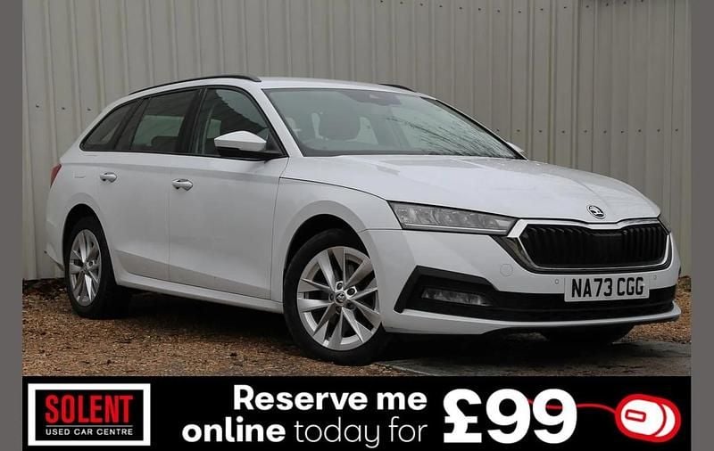 White Used 2023 Skoda Octavia SE Technology Estate | £16,990 (Good price) - Image 1/3