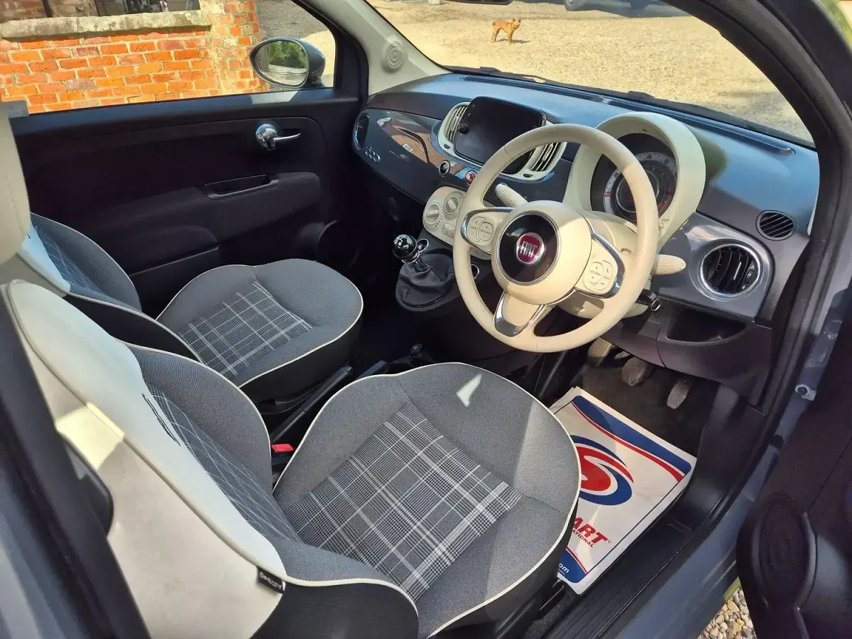 Used Fiat 500 Lounge 69 HP (50 kW) 2019 Grey Hatchback