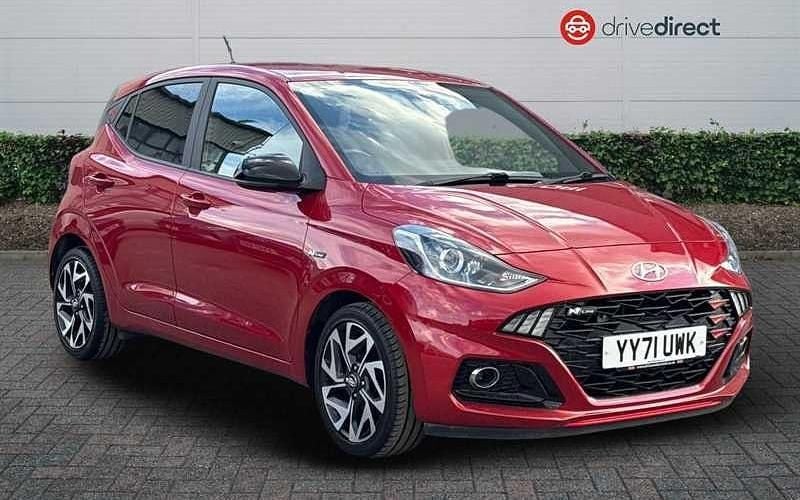 Pearl dragon red Used 2022 Hyundai i10 N Line Hatchback | £11,950 (Fair price) - Image 1/4