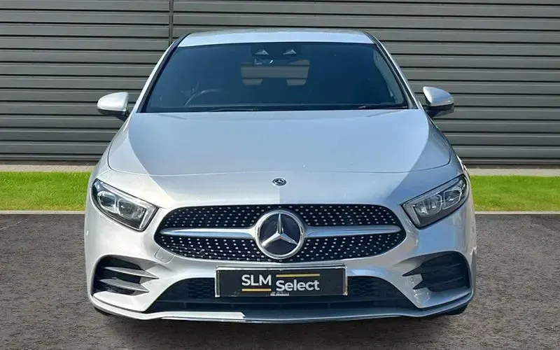 Used Mercedes A200 AMG line 163 HP (119 kW) 2018 Silver Hatchback